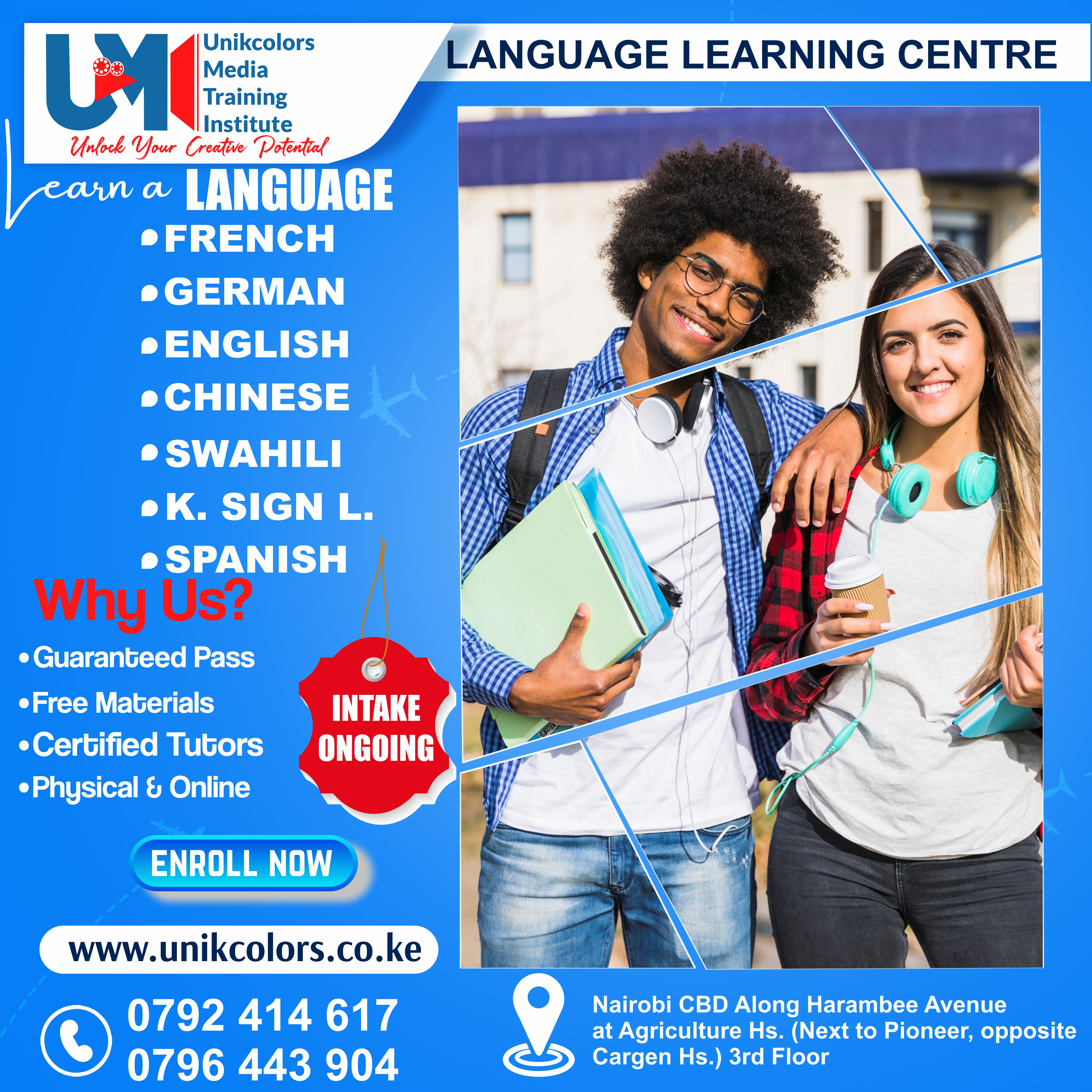 LANGUAGE TRAINING CENTRE - GERMAN | ENGLISH | FRENCH | CHINESE | SPANISH | SWAHILI | KENYA SIGN LANG